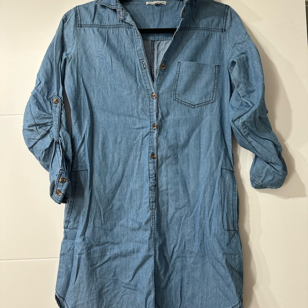 Charlotte Russe Light Blue Denim Mini Dress